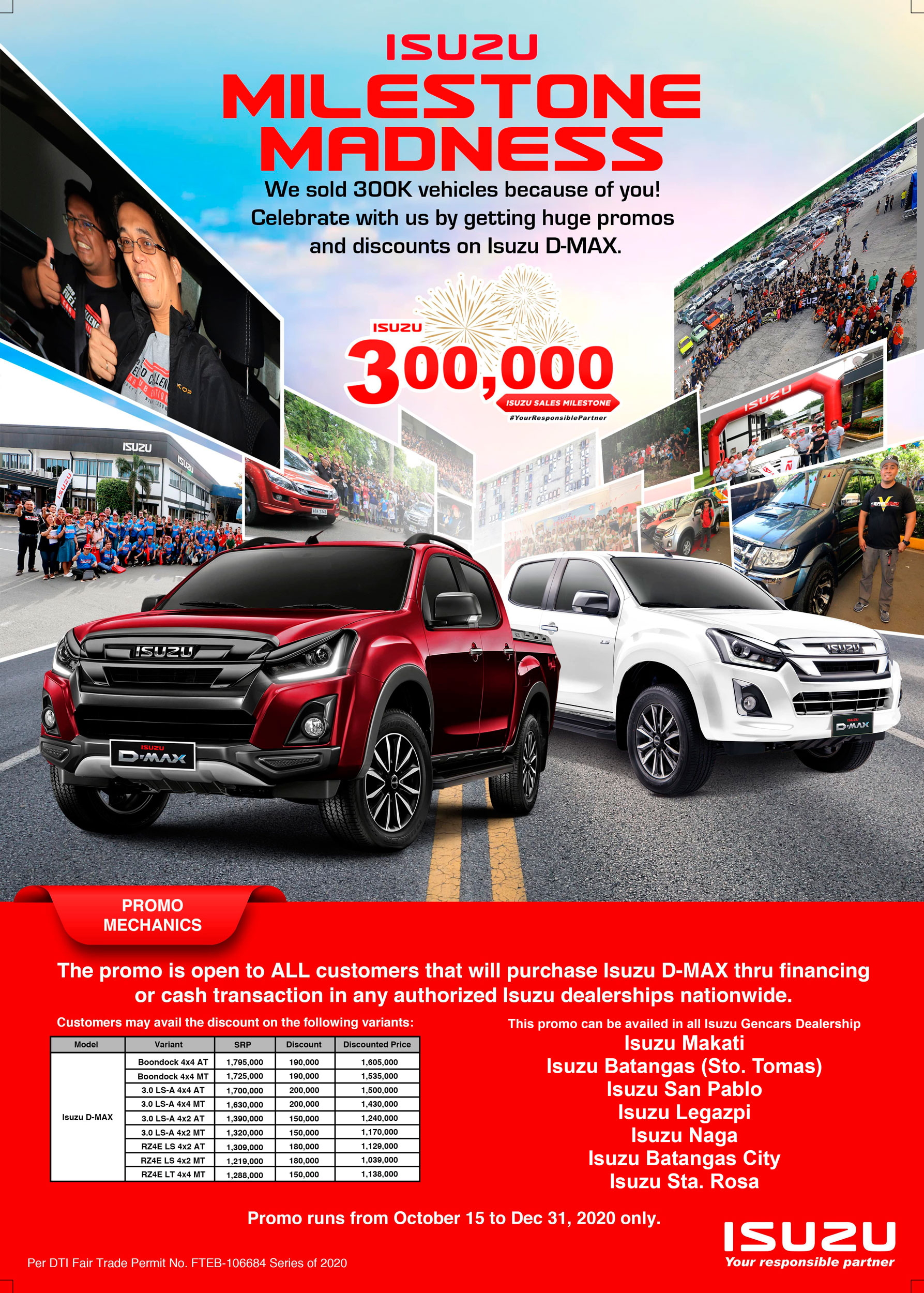 Isuzu D-Max Milestone Madness Promo | Gencars, Inc.